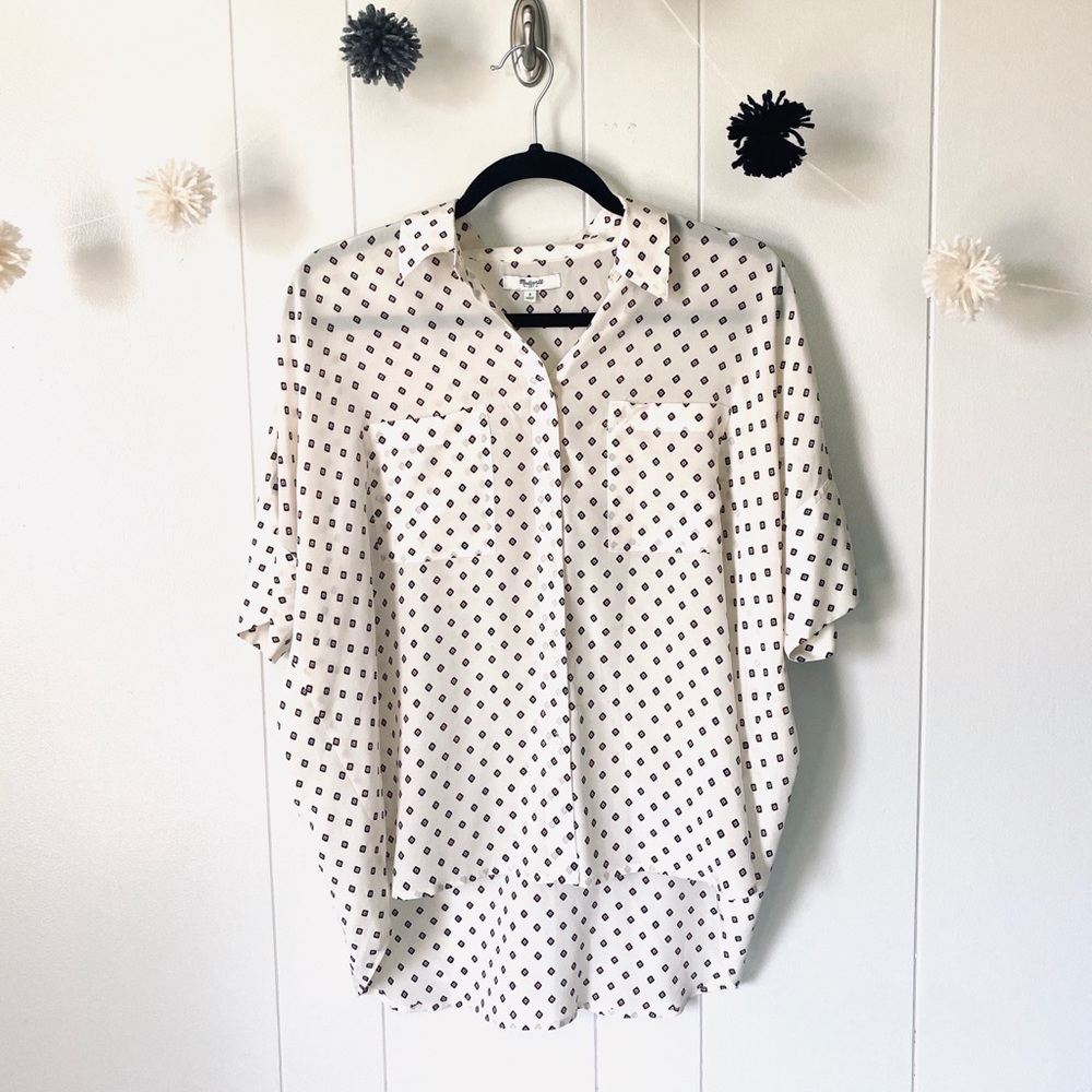 Madewell short sleeve blouse
